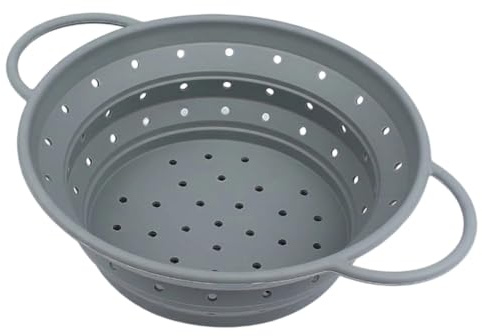 Collapsible Colander, Plastic Sieve, Space-Saving Foldable Strainer | Compact Kitchen Strainer,Foldable Pasta Strainer,Quick Vegetable Draining,Food Preparation Tool，Hanging Storage Capability