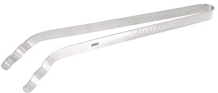 GEFU ONDA Grillzange 35 cm | Wellenförmige Enden für sicheren Halt | Exakte Kraftübertragung & Federkraft | Edelstahl, spülmaschinengeeignet