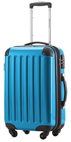 Hauptstadtkoffer - Bagaglio a mano Rigida Alex, Taglia 55 cm, 42 Litri, Colore Blu ciano