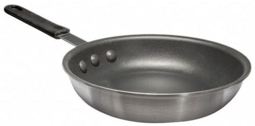 Crestware B00857V3C4 10.375-Inch Teflon Platinum Pro Fry Pan with Molded Handle Withstand Heat up to 450F, Extra Large, Silver