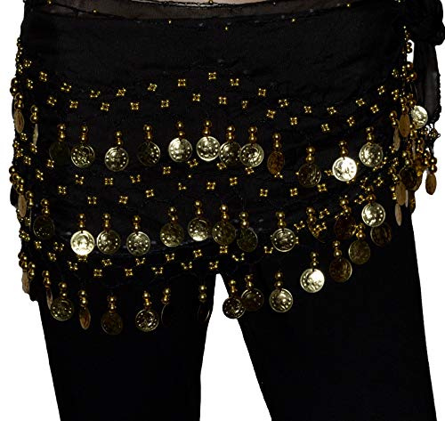 Tanzbekleidung & Accessories Bauchtanz Chiffon Hüfttuch Münzgürtel Bauchtanzgürtel Belly Dance Karneval
