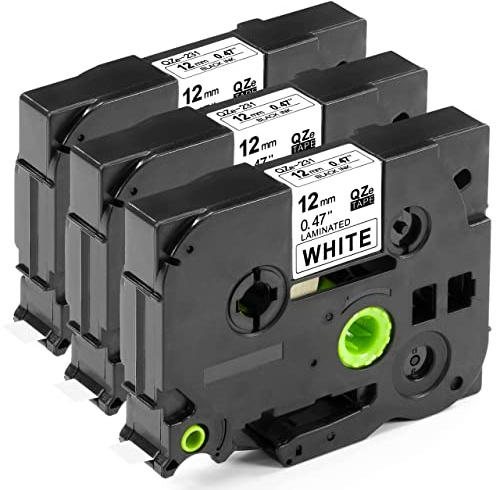 ESMOnline 3 x kompatibles Schriftband Tape 12mm für Brother Ptouch TZe-231 | TZe231 TZ-231 TZ231 Band für Beschriftungsgerät PT-P950NW 1010 H105 1000 1280 P900 D400 D600 D800W D200 Cube