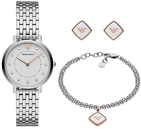 Emporio Armani AR80023 Ladies Watch and Jewellery Gift Set