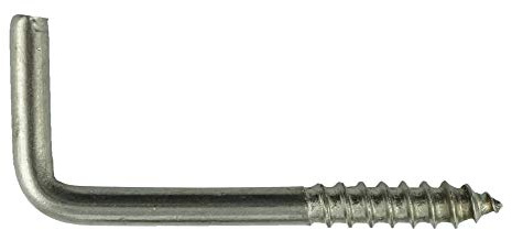 Eisenwaren2000 | 5 x 60 mm Haken-Schraube (5 Stück) - Schraubhaken gerade Ausführung - mit Holzgewinde - Edelstahl A2 V2A - rostfrei