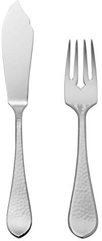 Robbe & Berking Martelé 2 pcs. Couverts à Poisson (Argent Sterling 925)