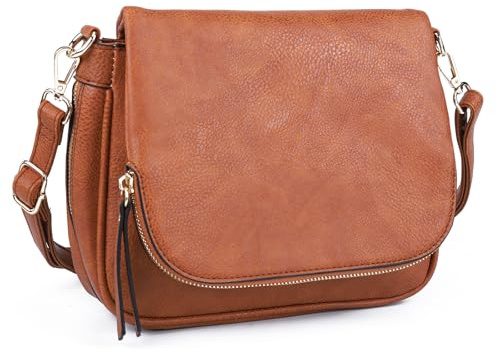 GLITZALL Mittel Damen-Umhängetasche, PU-Leder | Abnehmbare und verstellbare Schulterriemen,Schulter-Handtaschen, Mehrere Taschen