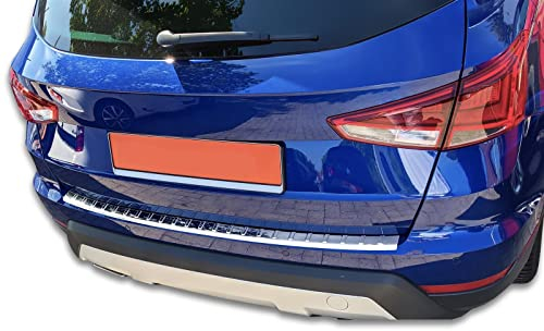 Recambo | Protector de Parachoques trasero | Compatible con Seat Arona | a Partir de 2017 | Acero Inoxidable Cromado | Protección borde de carga