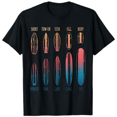 Surfbretter Surfer Portfolio Surfbrett Surfing Boy Girl Surf T-Shirt