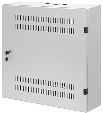 Intellinet 713641 Armadio 19 a Muro a Basso Profilo con montanti Orizzontali 4U e Verticali 2U Grigio