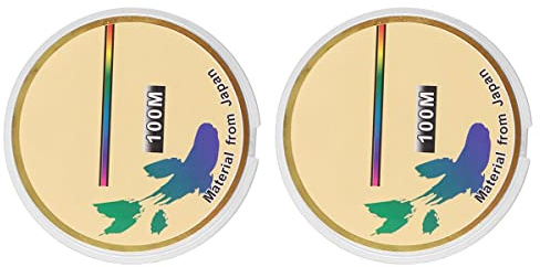 Set mit 2 Zonadah Schlagschnur Angelschnur Größe 3.0 8,6 kg und Größe 8,0 18,1 kg Fluorocarbon Schnur, Fluorocarbon Vorfachschnur insgesamt 200 m