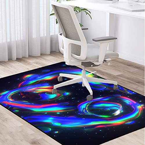 PLMM Bodenschutzmatte Gaming Teppich Unterlage Schreibtischstuhl Bürostuhl Rutschfest Mehrzweck Stuhlteppich 120×160CM