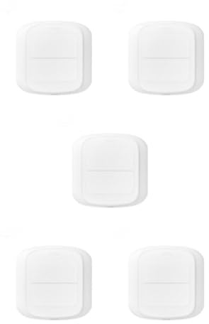 lmoikesz 5 Ensemble de Interrupteur Mural Intelligent Zigbee - Contrôle sans Fil pour domotique Interrupteur Portable Bouton Poussoir Interrupteur de scène Push Smart Home WiFi, WiFi 5Ensemble