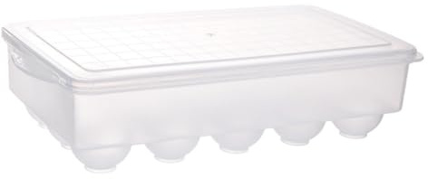 OSALADI Transparente Eierbox Mit Deckel Stapelbarer Eierhalter Aus Dickem Pp Bruchfest Rutschfest Und Platzsparend Für Kühlschrank Haushaltsaufbewahrung Von Frischeiern