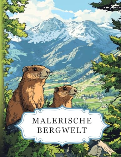 Malerische Bergwelt: Ein Berge Malbuch für Erwachsene mit 50 wunderschönen Motiven zum Ausmalen. Ideal zur Entspannung, zum Stressabbau und zur Förderung der Kreativität (Malerische Welten)