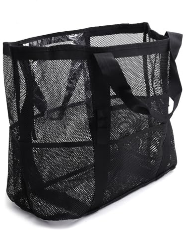 Genérico Pawleso Bolsa de Playa Rejilla Grande para Juguetes - Almacenamiento Segmentado, Material Reforzado, Carga Duradera y Mayor