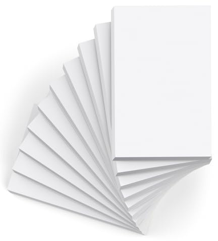 Roneky 10 Stück Notizblock A7 Notizblöcke kleine, kleine Schreibblöcke weißes Papier, Schreibblock A7 weiße Notizblöcke, 50 Blatt pro Blanko Mini Notizblock Kratzpapier für Büro Schule Haus