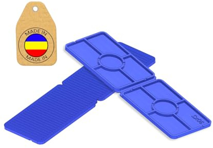 50-100 Spessori in Plastica 30x100 mm Divisibili – Cunei Piastrelle, Distanziatori Piatti per Mobili, Finestre in PVC – Distanziali 1-5 mm Identificazione Rapida