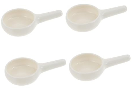 BESTYASH 4 pièces Lot de Supports Céramique pour Bougies Chauffe Plat Mini Plateaux Scald Au Design Élégant Réutilisables pour Brûleur