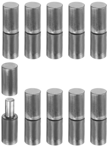 QUARKZMAN 10 Piezas De Bisagras De Barril Soldables 2-1/2 x 11/16 | De Acero Al Carbono De Alta Resistencia, Desmontables, Para Puertas De Metal Puertas Abatibles Cuesta De Remolque