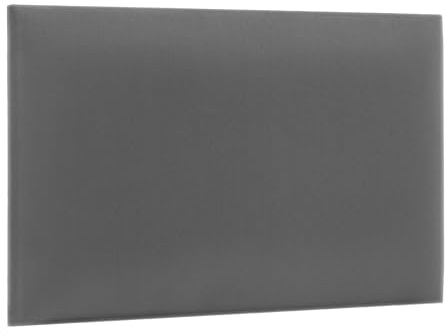 murando - Gepolstertes Wandkissen Bettkopfteil Rechteck Samt 40x60 cm - Polsterpaneel Wandpaneele Gepolstert Wanddeko Schlafzimmer Wohnzimmer Kinderzimmer - Hellgrau