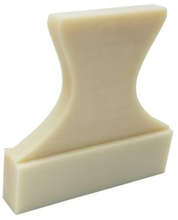 Desiumite Blocco maschiatura in nylon per installazione di pavimenti in laminato - Blocco a doppia scanalatura (scanalatura L e V) per la lavorazione del legno fai da te, albicocca