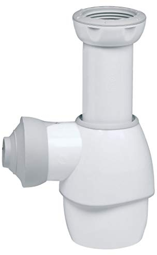 Wirquin 30723669 Siphon universel pour lavabo ou évier Ø32-40, blanc