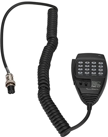 Handhållen Högtalarmikrofon, Radiomikrofon Ems-57 för Alinco 8-stiftsmikrofon Handhållen Mobilmikrofon för Dx-Sr8T Dx-Sr8E Dx-70T Dx-77T