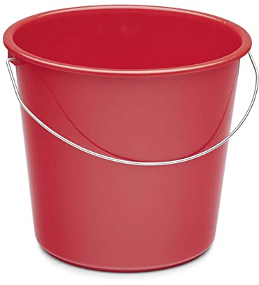 Haushaltseimer 10 l rot Eimer Kunststoffeimer Plastikeimer Putzeimer Reinigungseimer