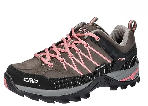 CMP Rigel Low Wmn Trekking Shoes Wp, Scarpe da trekking Donna, Fango-Pesca, 40 EU