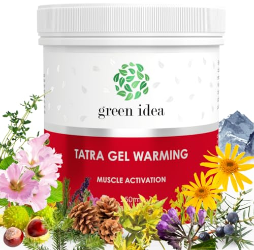 Green idea – Schmerzgel Extra Stark Gel Wärmend - Arnika Alpenkräuter Balsam Extra Stark – mit Latschenkieferöl - sowie Arthrose u. Rheuma - Gelenk & Faszien Salbe - Franzbranntwein Gel - 250