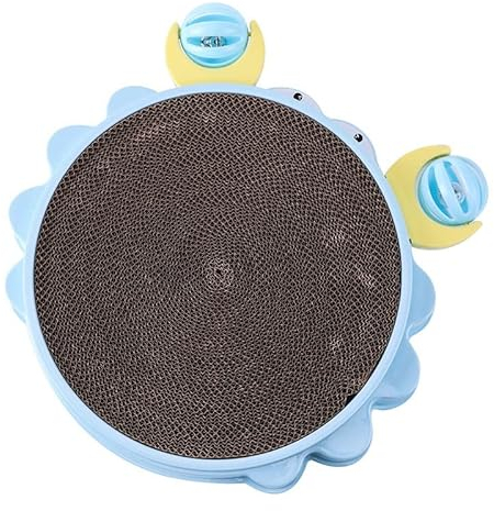 Kratzpappe für Katzen Kratzbrett for Katzen, Katzenspielzeug, Katzennest, Wellpappe, abnehmbar, Haustierprodukt, Klauenschleifer, Katzenmöbel, Katzenzubehör, Krabbe Katzenspielzeug ( Color : Blauw )