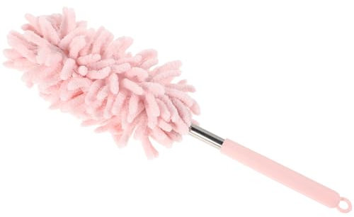 Abaodam Brouillard plumeau de Bureau Brosse à Neige télescopique dépoussiéreur de Voiture Brosse à poussière de Voiture poussière de poussière Pliable Petit plumeau Chenille Rose