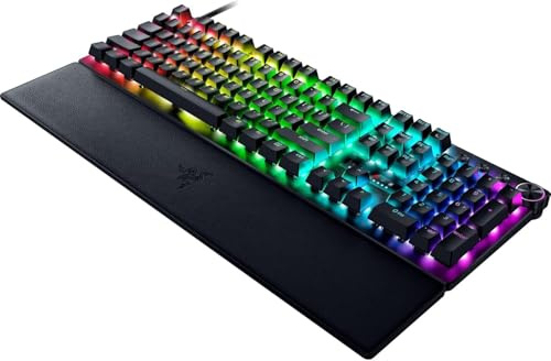 Razer Huntsman V3 Pro Tenkeyless 8KHz - TKL PC Teclado mecánico para Juegos - 8KHz HyperPolling - Interruptores ópticos analógicos - 0,1-4,0mm - Snap Tap - Rapid Trigger - Teclado FR AZERTY | Negro