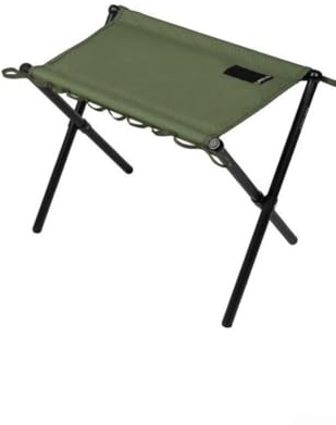 Oniissy Tragbarer Klapphocker für Erwachsene, Outdoor-Campingstuhl mit 1000D-Oxford-Stoff und Rahmen aus Aluminiumlegierung, 19 mm dickes Rohr, System, 100 kg Kapazität, Grün