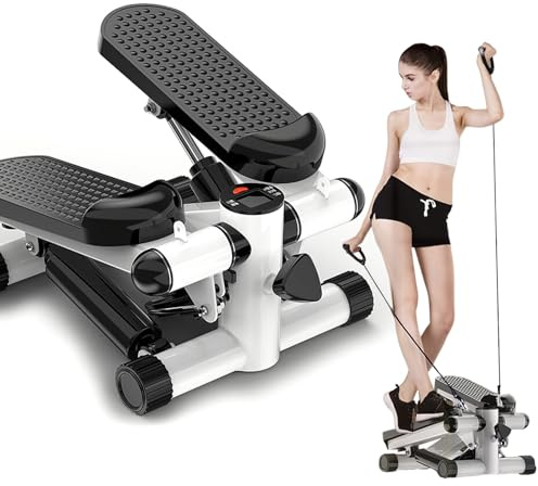 Mini stepper per casa, 2 in 1 Up-Down Stepper con funzione girevole per pancia, gambe e glutei, dispositivo fitness cardio per un allenamento domestico efficace