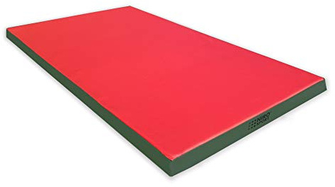 NIRO SPORT Materassino di Caduta 200 x 100 x 8 cm Tappetino da Allenamento Tappetino da Ginnastica per Esercizi Fitness Stuoia Sportiva Gym Mat Impermeabile - Rosso/Verde