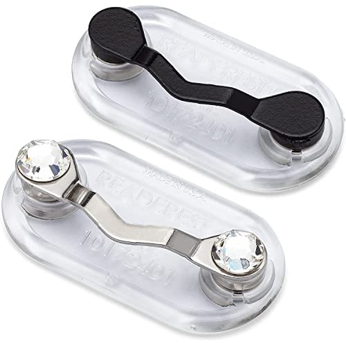 Readerest Magnetic Eyeglass Holders, Made in USA, 2 Pack