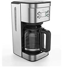 CONTINENTAL EDISON Caffettiera con filtro programmabile - CECF12TIX - 1,25 L - Acciaio inossidabile