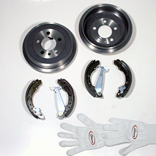 Autoparts-Online Set 60001364 Bremstrommeln/Bremsen + Bremsbacken Kit hinten/für die Hinterachse