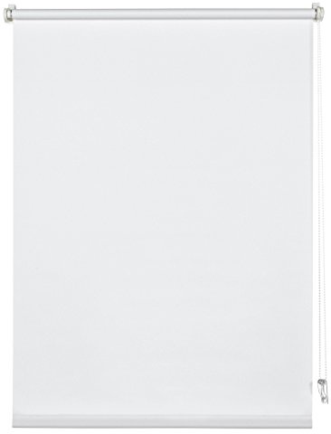 Deco Company Store Enrouleur à Clipser ou à Coller, Store du Jour, Opaque, Kit de Montage Inclus, Clip Unique, Blanc, 90 x 210 cm (LxH)