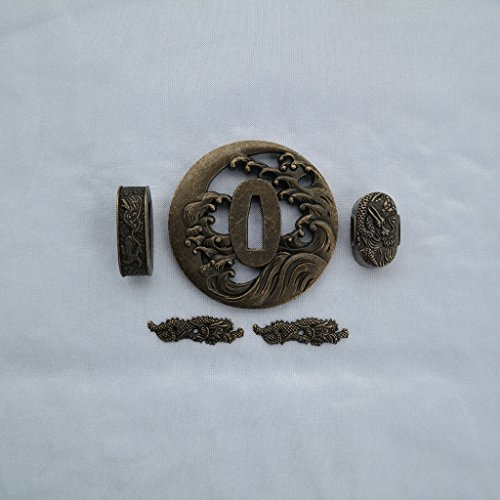 JAPANESE SAMURAI SWORD KOSHIRAE – TSUBA FUCHI KASHIRA MENUKI HJ81-HJ95