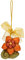THUN Pasqua 2023, Addobbo Pasquale Fiore in Ceramica Decorata a Mano, Linea Pasqua Favolosa, 4.1x2.4x4.8 cm h