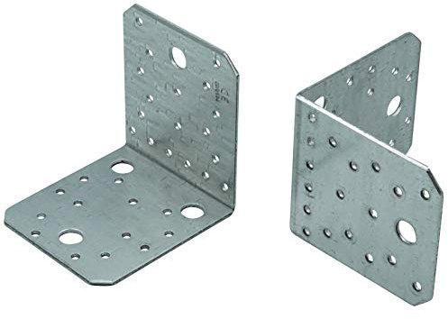 Winkelverbinder - 105 x 105 x 90 mm - 8 er Set - Feuerverzinkt - Lochwinkel ohne Sicke - Made in Germany - SC