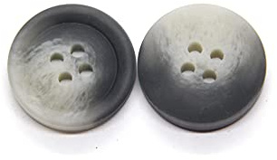 20 PCS Colorful Coat Big Buttons for Clothing Large Windbreak Suit Sweater Decoration Handmade DIY Accessories Wholesale (Grey, 25mm)