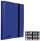 Lictin Sammelalbum - 396 Taschen mit elastischen Bändern, Aufbewahrungsmappe für Karten, Set, 22 Seiten, 9 Taschen, Bindemittel mit wasserdichter Broschüre (blau)
