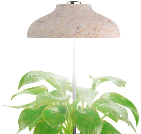 NURVIVA Lampada LED per Piante con Timer – Grow Light Full Spectrum in Materiale Riciclato – Per Serra, Idroponica, Growbox e Balcone – Mini Serra, Vasi e Coltivazione Indoor - Idee regalo sostenibile