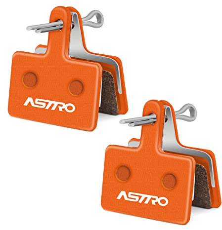 HNOOM Pastiglie Freni per Bicicletta in Ceramica, Pastiglie Freni MTB ad Alte Prestazioni, a Disco, Pastiglie Bici per B01S B03S Deore Tektro TRP (Arancione)
