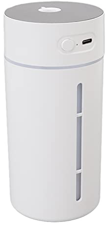 Mini Humidificador de Aire, 250 Ml, 5 V, Carga USB, Humidificador PortáTil para Coche, Humidificador de Aire para Aromaterapia, Humidificador de Aire Inteligente con Luz Nocturna para Coche, CamióN,
