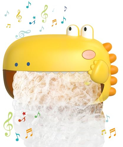 Lehoo Castle Badewannenspielzeug, Badespielzeug ab 1 2 3 4 Jahre, Schaummaschine Badewanne mit Musik, Dinosaurier Spielzeug ab 1 2 3 4 Jahre