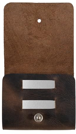 Hide & Groom, Rustikale Kragenstäbchen für Trauzeugen, Trauzeugen, Dinnerpartys, Zeremonien, Vollnarbenleder, handgefertigtes Hochzeitszubehör, Bourbonbraun, Bourbon-Braun, Unique